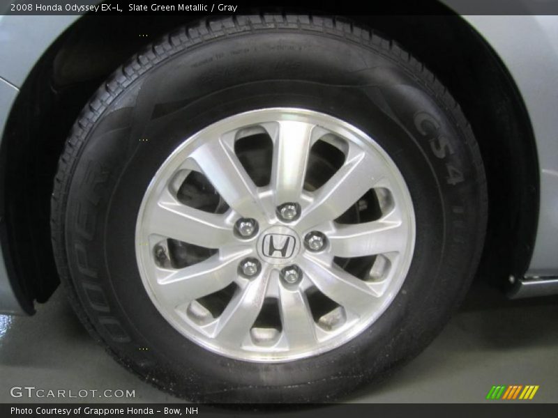 Slate Green Metallic / Gray 2008 Honda Odyssey EX-L