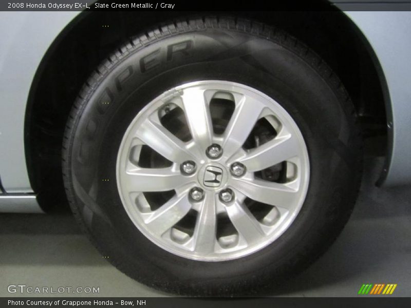 Slate Green Metallic / Gray 2008 Honda Odyssey EX-L