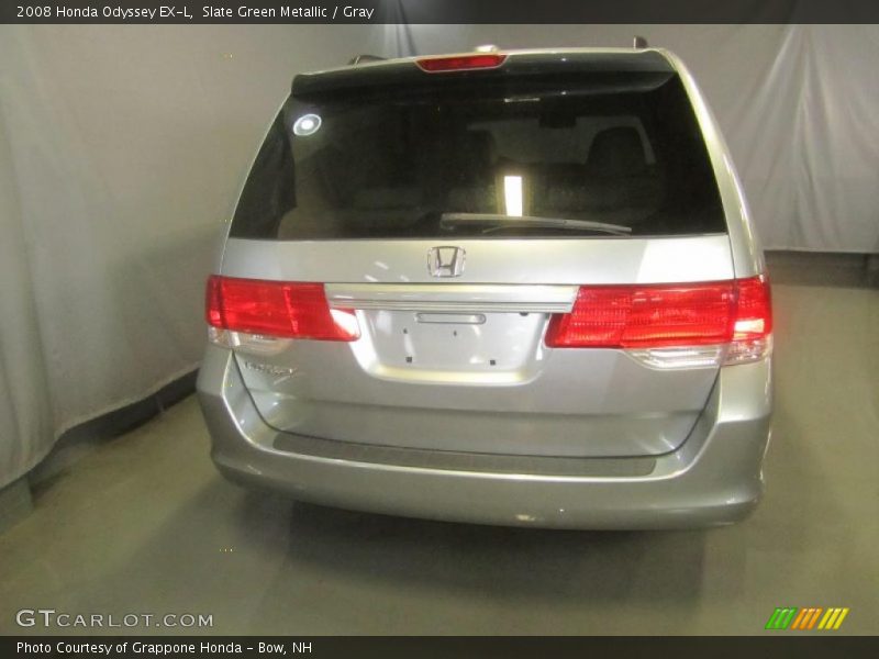 Slate Green Metallic / Gray 2008 Honda Odyssey EX-L