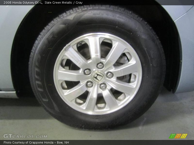 Slate Green Metallic / Gray 2008 Honda Odyssey EX-L