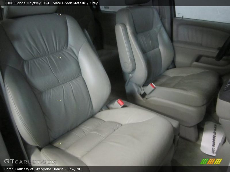 Slate Green Metallic / Gray 2008 Honda Odyssey EX-L