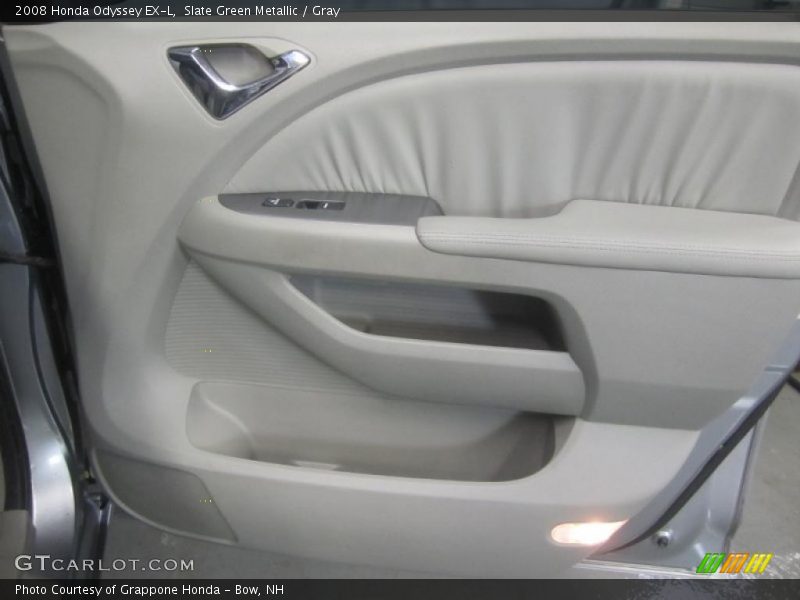 Slate Green Metallic / Gray 2008 Honda Odyssey EX-L