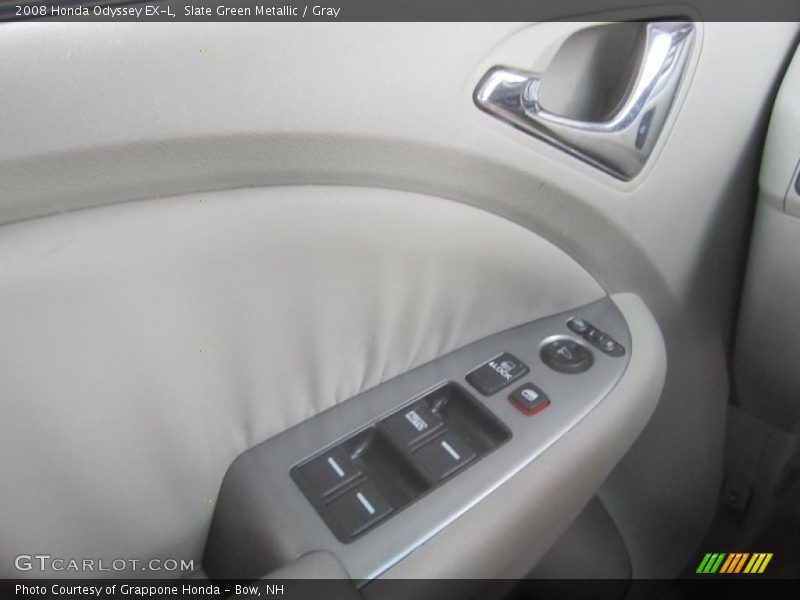 Slate Green Metallic / Gray 2008 Honda Odyssey EX-L