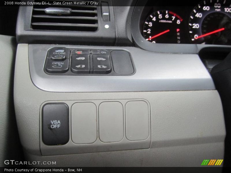 Slate Green Metallic / Gray 2008 Honda Odyssey EX-L