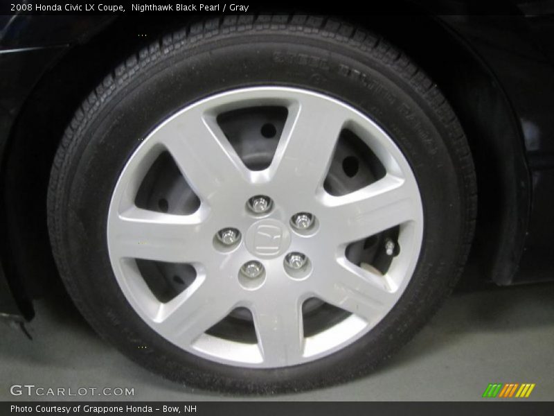 Nighthawk Black Pearl / Gray 2008 Honda Civic LX Coupe