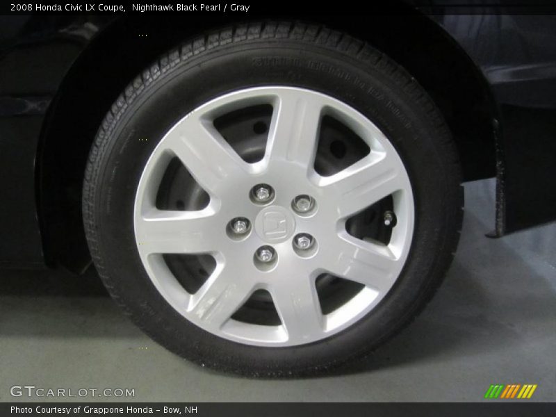 Nighthawk Black Pearl / Gray 2008 Honda Civic LX Coupe