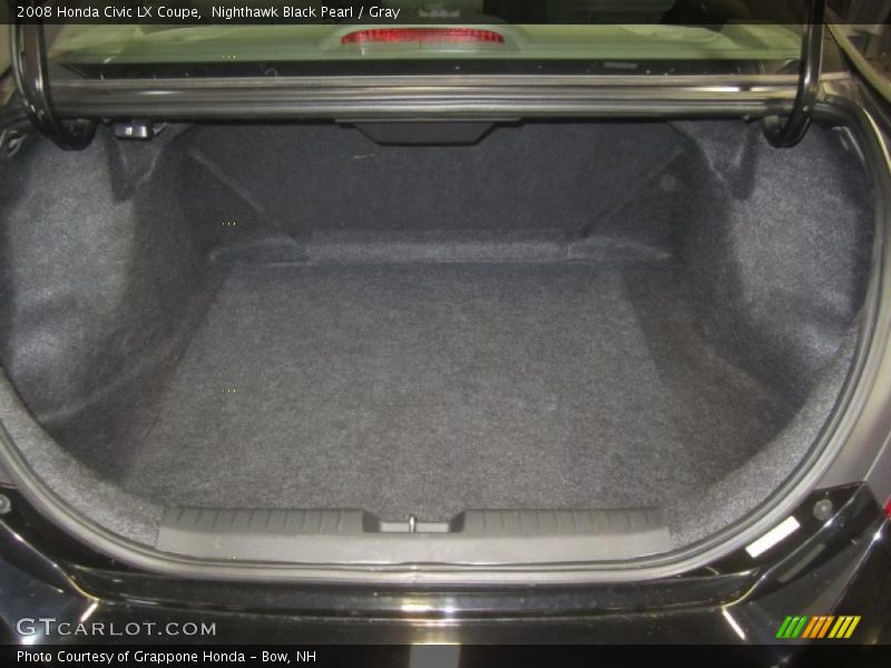 Nighthawk Black Pearl / Gray 2008 Honda Civic LX Coupe