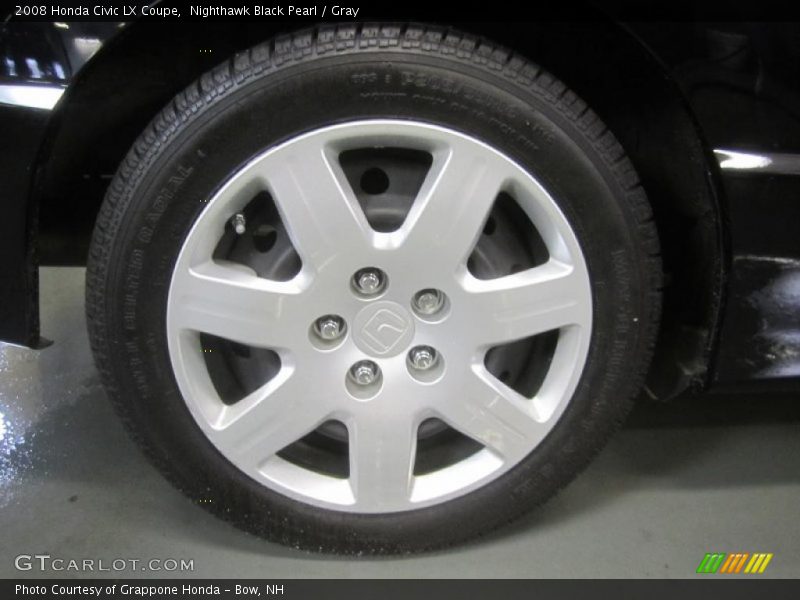 Nighthawk Black Pearl / Gray 2008 Honda Civic LX Coupe