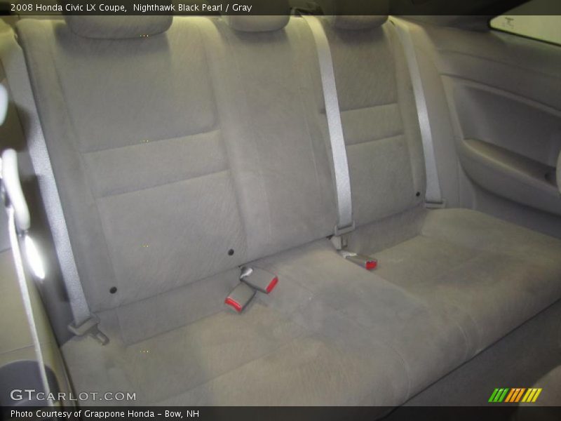 Nighthawk Black Pearl / Gray 2008 Honda Civic LX Coupe
