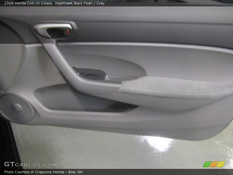Nighthawk Black Pearl / Gray 2008 Honda Civic LX Coupe