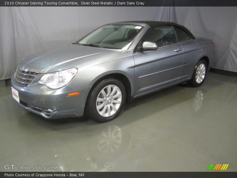 Silver Steel Metallic / Dark Slate Gray 2010 Chrysler Sebring Touring Convertible