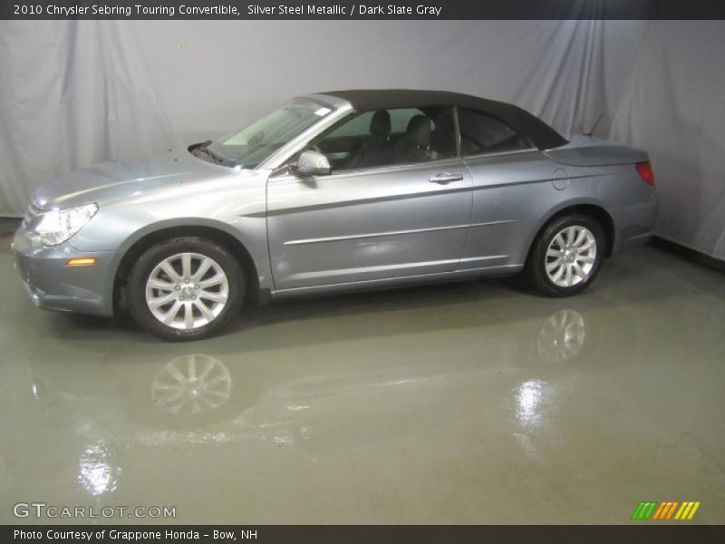 Silver Steel Metallic / Dark Slate Gray 2010 Chrysler Sebring Touring Convertible