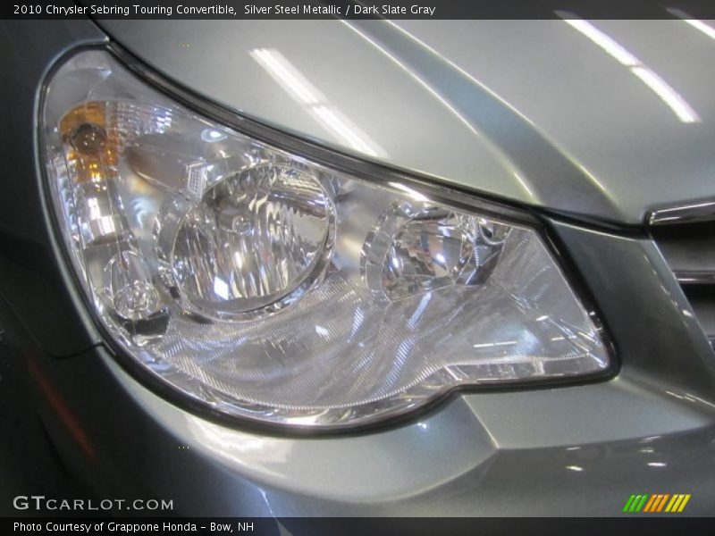 Silver Steel Metallic / Dark Slate Gray 2010 Chrysler Sebring Touring Convertible