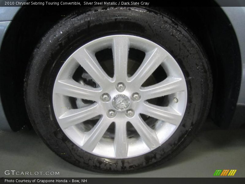 Silver Steel Metallic / Dark Slate Gray 2010 Chrysler Sebring Touring Convertible