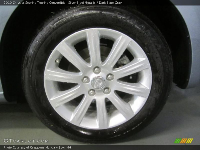 Silver Steel Metallic / Dark Slate Gray 2010 Chrysler Sebring Touring Convertible