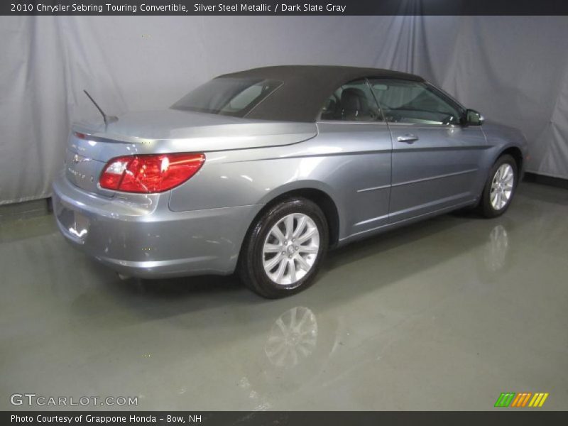Silver Steel Metallic / Dark Slate Gray 2010 Chrysler Sebring Touring Convertible