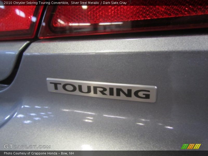 Silver Steel Metallic / Dark Slate Gray 2010 Chrysler Sebring Touring Convertible