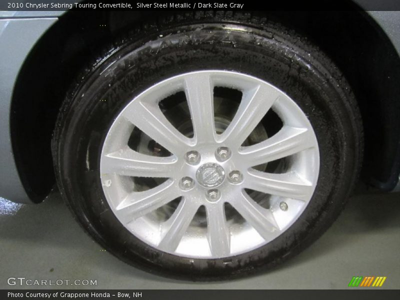 Silver Steel Metallic / Dark Slate Gray 2010 Chrysler Sebring Touring Convertible