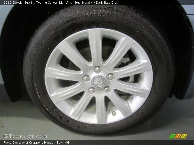 Silver Steel Metallic / Dark Slate Gray 2010 Chrysler Sebring Touring Convertible