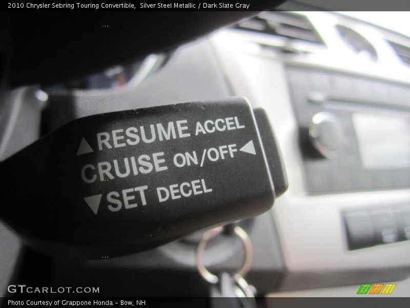 Silver Steel Metallic / Dark Slate Gray 2010 Chrysler Sebring Touring Convertible