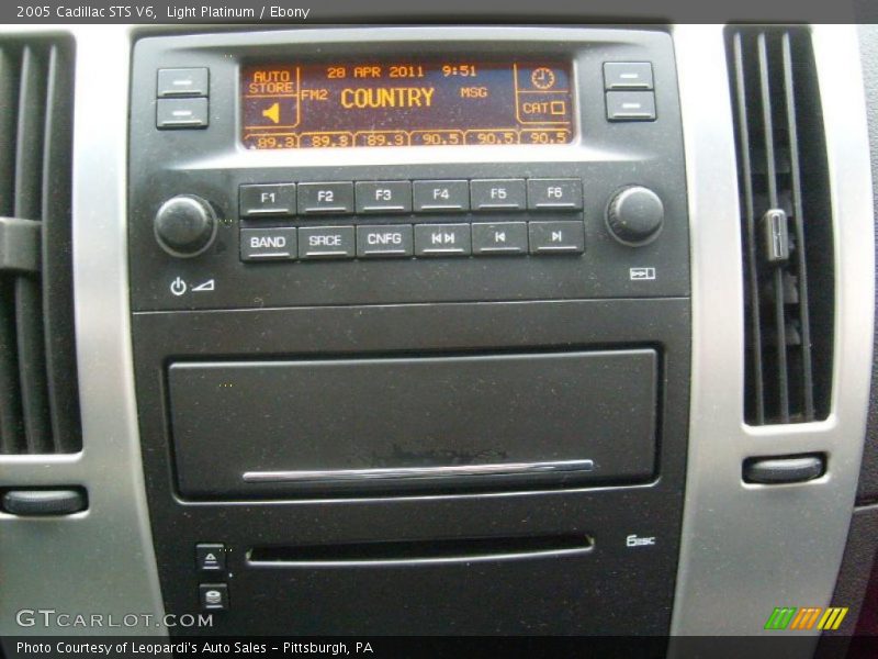 Light Platinum / Ebony 2005 Cadillac STS V6