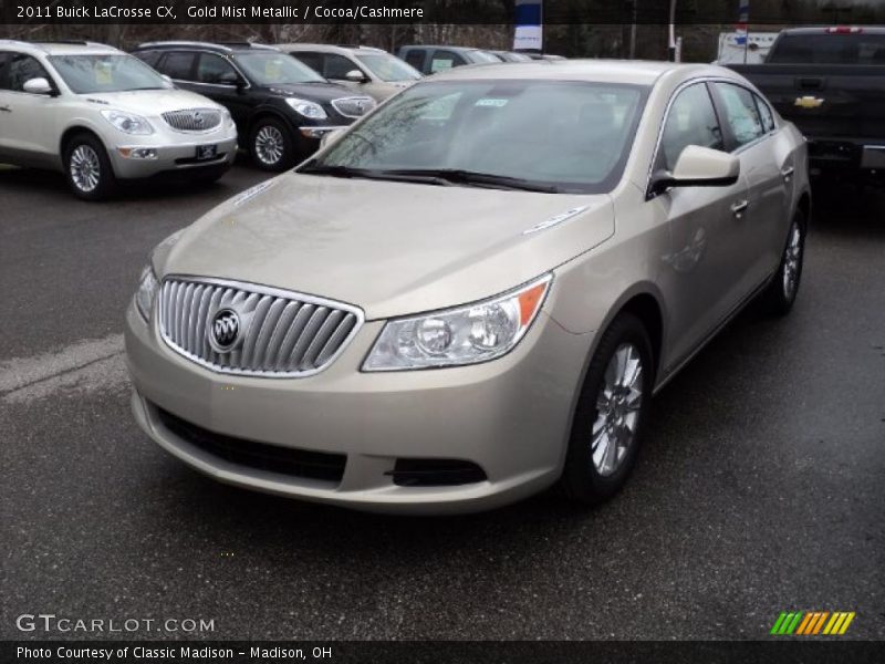Gold Mist Metallic / Cocoa/Cashmere 2011 Buick LaCrosse CX