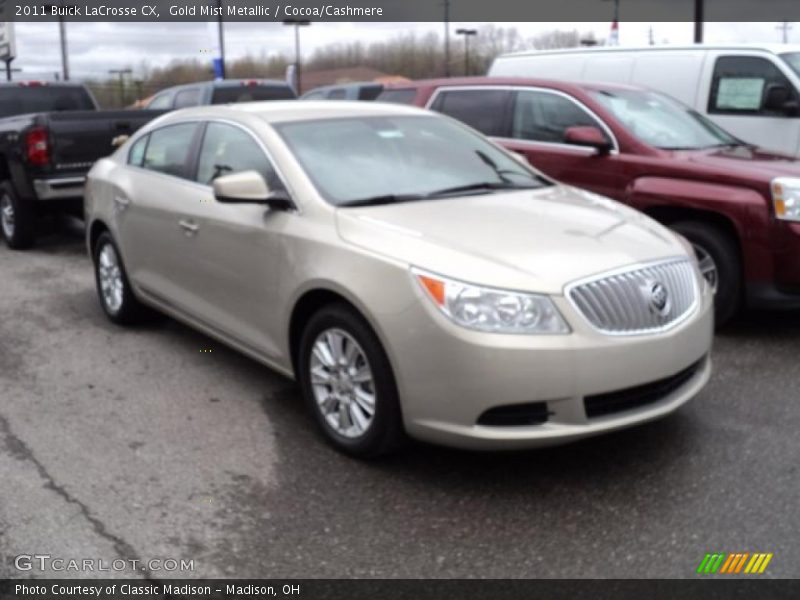 Gold Mist Metallic / Cocoa/Cashmere 2011 Buick LaCrosse CX