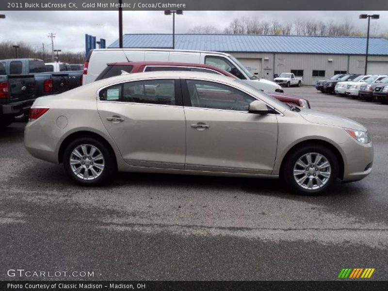 Gold Mist Metallic / Cocoa/Cashmere 2011 Buick LaCrosse CX