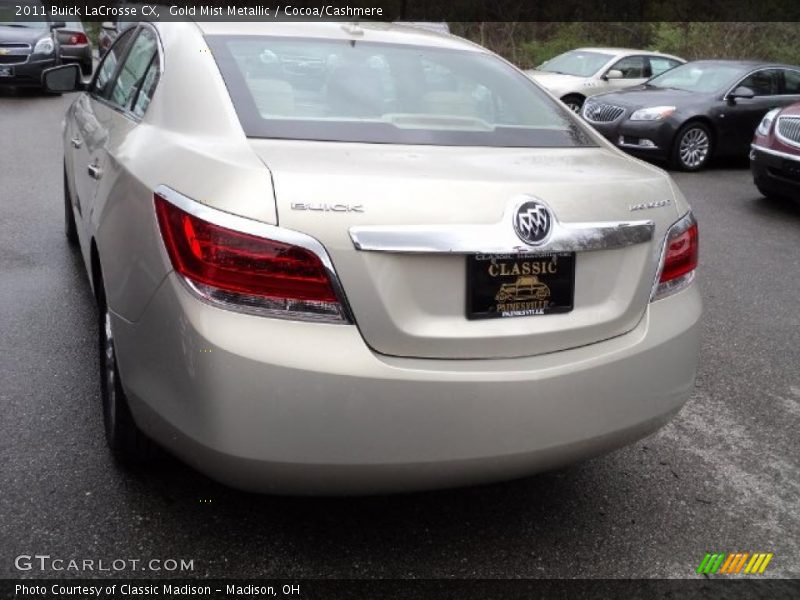 Gold Mist Metallic / Cocoa/Cashmere 2011 Buick LaCrosse CX