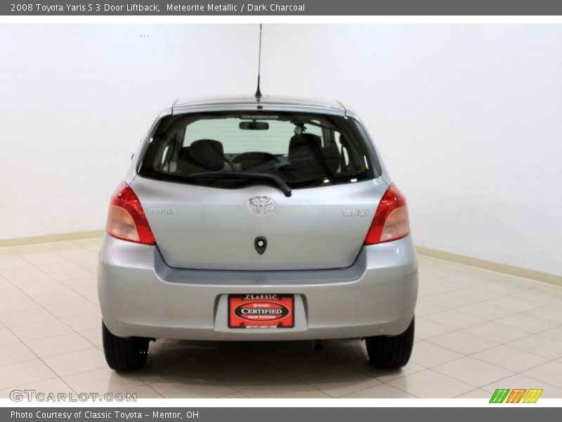 Meteorite Metallic / Dark Charcoal 2008 Toyota Yaris S 3 Door Liftback