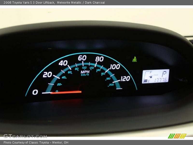 Meteorite Metallic / Dark Charcoal 2008 Toyota Yaris S 3 Door Liftback