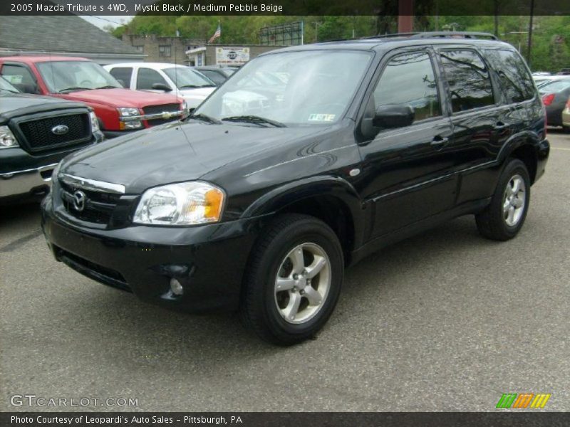 Mystic Black / Medium Pebble Beige 2005 Mazda Tribute s 4WD