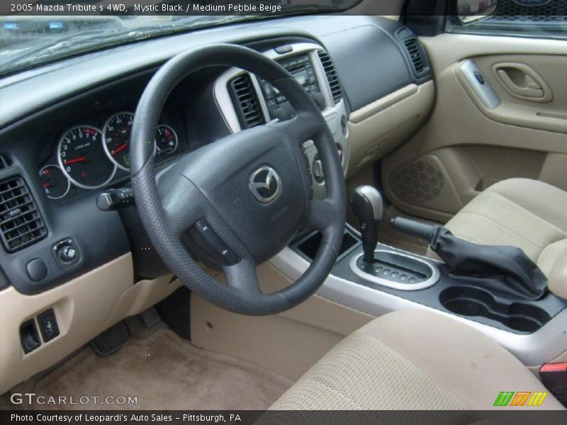  2005 Tribute s 4WD Medium Pebble Beige Interior