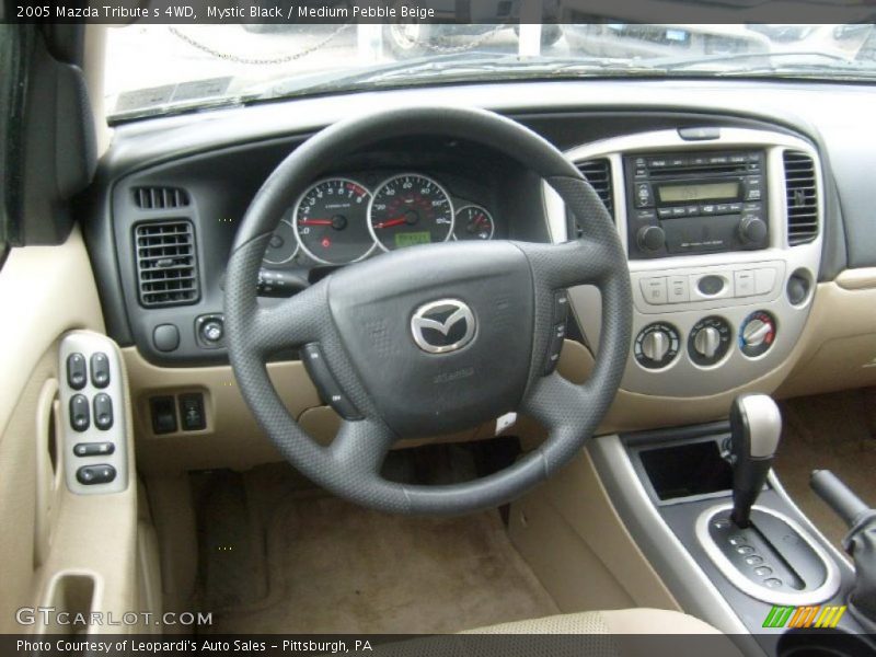Mystic Black / Medium Pebble Beige 2005 Mazda Tribute s 4WD
