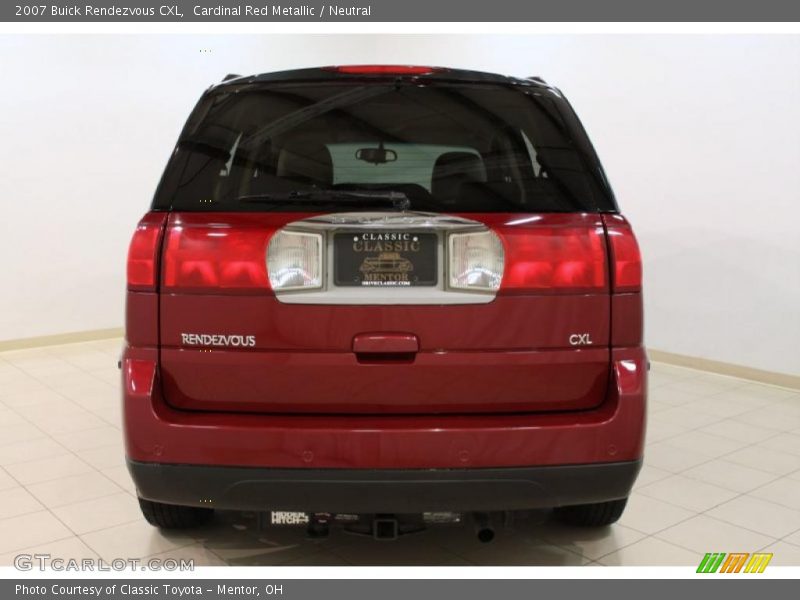 Cardinal Red Metallic / Neutral 2007 Buick Rendezvous CXL