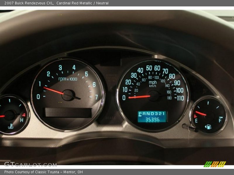 Cardinal Red Metallic / Neutral 2007 Buick Rendezvous CXL