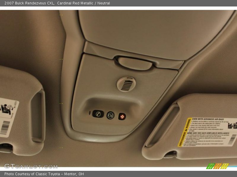 Cardinal Red Metallic / Neutral 2007 Buick Rendezvous CXL