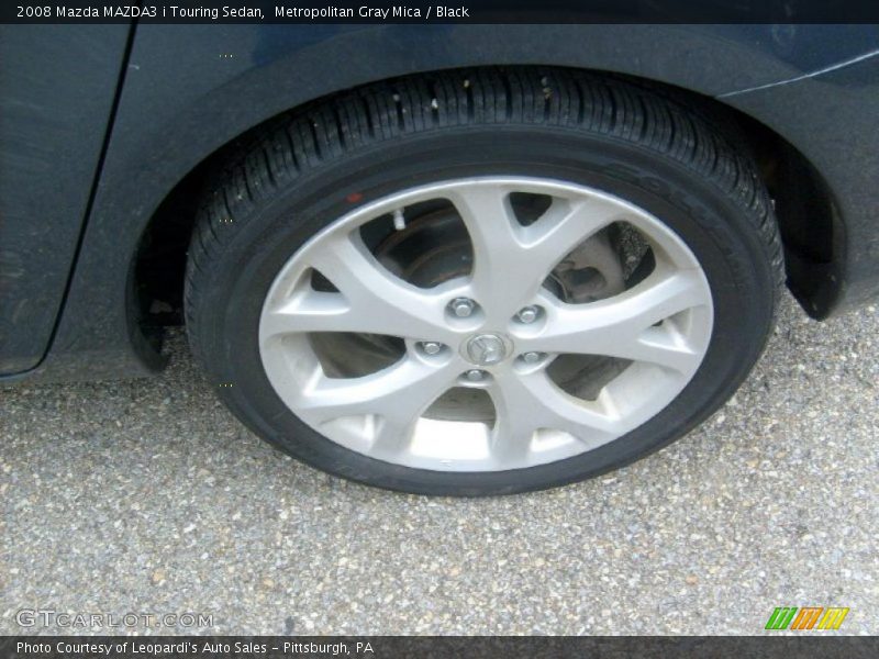 Metropolitan Gray Mica / Black 2008 Mazda MAZDA3 i Touring Sedan