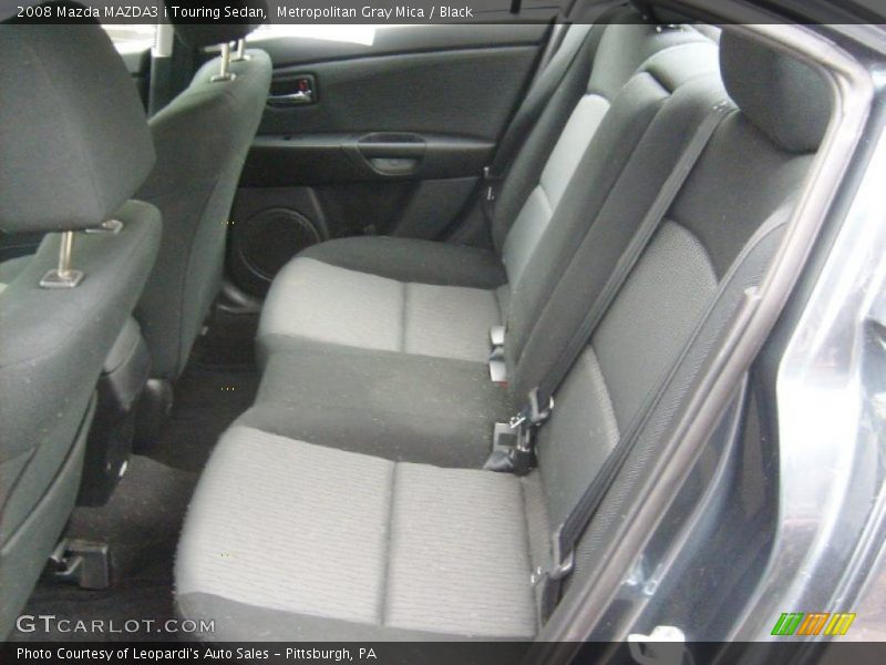 Metropolitan Gray Mica / Black 2008 Mazda MAZDA3 i Touring Sedan