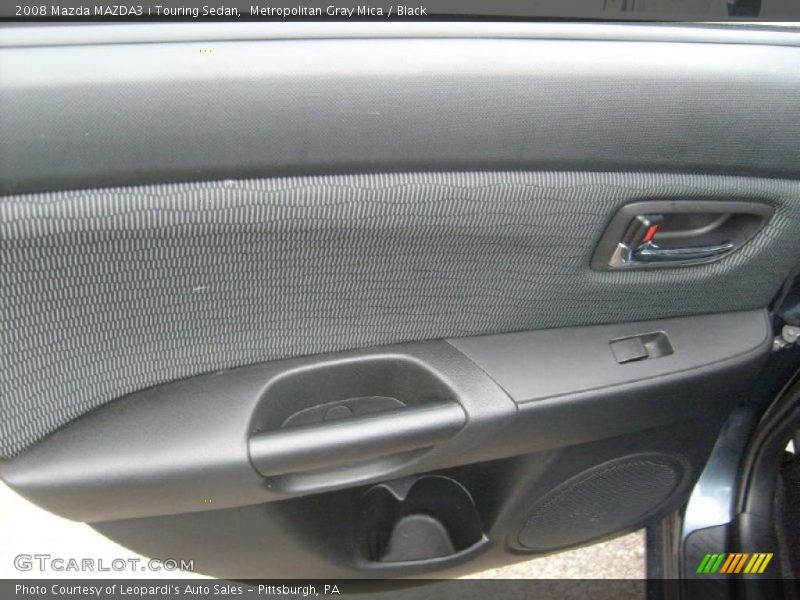 Metropolitan Gray Mica / Black 2008 Mazda MAZDA3 i Touring Sedan