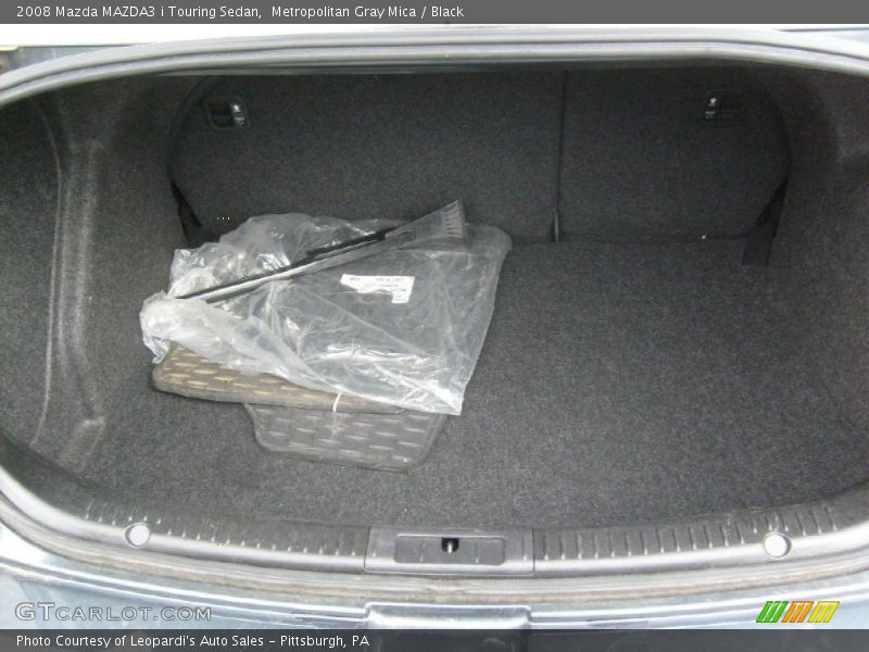 Metropolitan Gray Mica / Black 2008 Mazda MAZDA3 i Touring Sedan