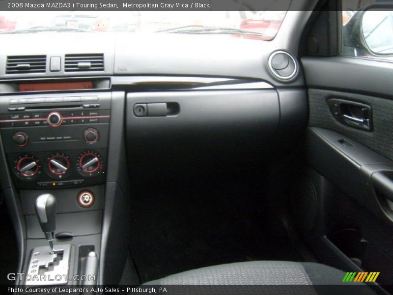 Metropolitan Gray Mica / Black 2008 Mazda MAZDA3 i Touring Sedan