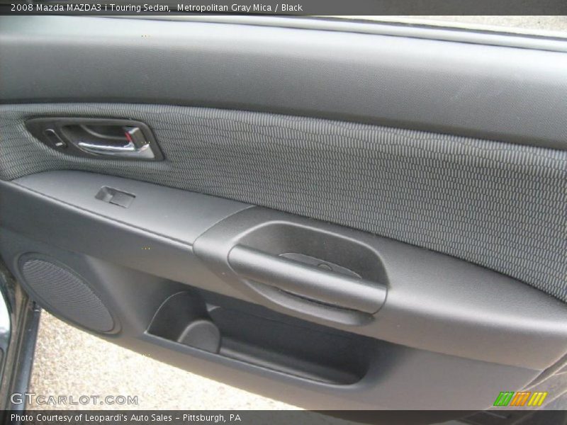 Metropolitan Gray Mica / Black 2008 Mazda MAZDA3 i Touring Sedan