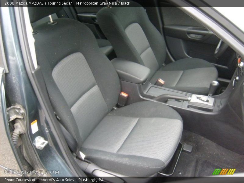 Metropolitan Gray Mica / Black 2008 Mazda MAZDA3 i Touring Sedan
