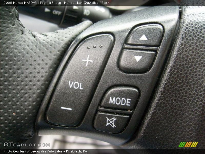 Metropolitan Gray Mica / Black 2008 Mazda MAZDA3 i Touring Sedan