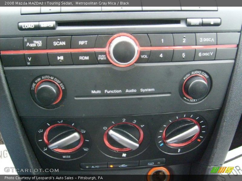 Metropolitan Gray Mica / Black 2008 Mazda MAZDA3 i Touring Sedan