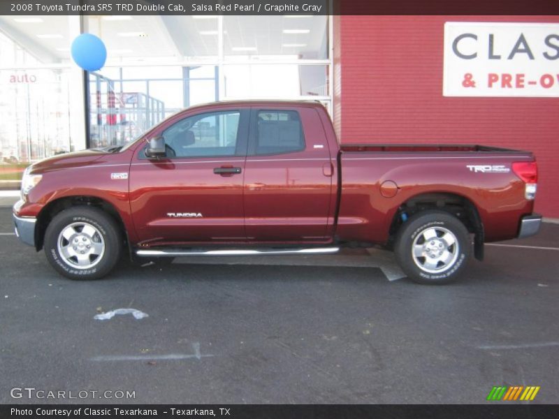 Salsa Red Pearl / Graphite Gray 2008 Toyota Tundra SR5 TRD Double Cab