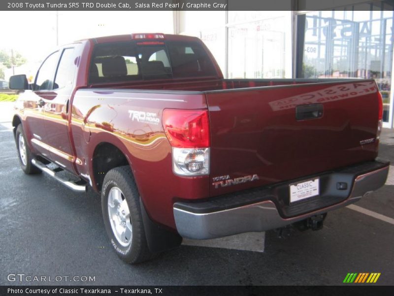 Salsa Red Pearl / Graphite Gray 2008 Toyota Tundra SR5 TRD Double Cab