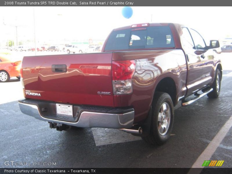 Salsa Red Pearl / Graphite Gray 2008 Toyota Tundra SR5 TRD Double Cab