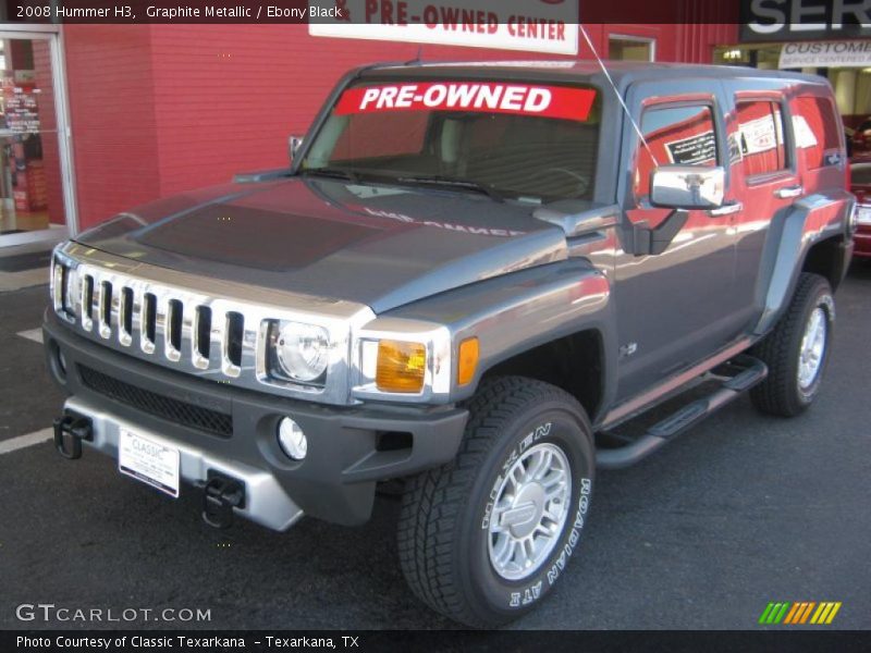 Graphite Metallic / Ebony Black 2008 Hummer H3